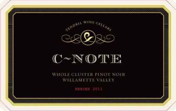 C-Note Whole Cluster Pinot Noir Bottle