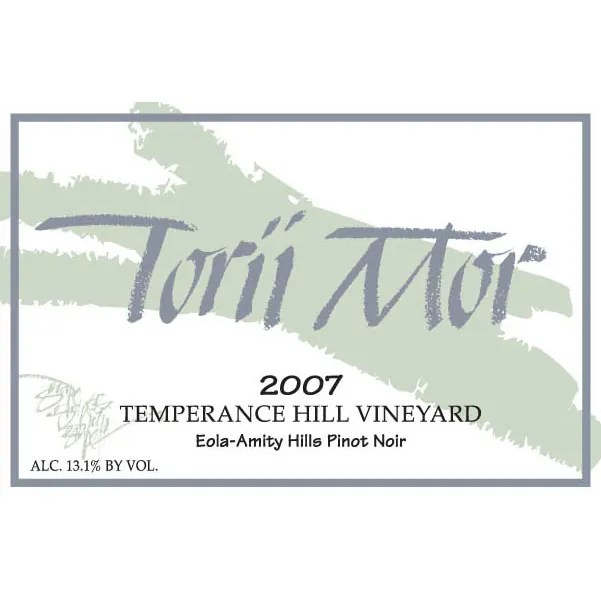Temperance Hill Vineyard Pinot Noir Bottle