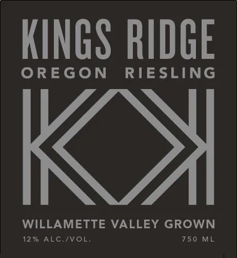 Kings Ridge Riesling Bottle