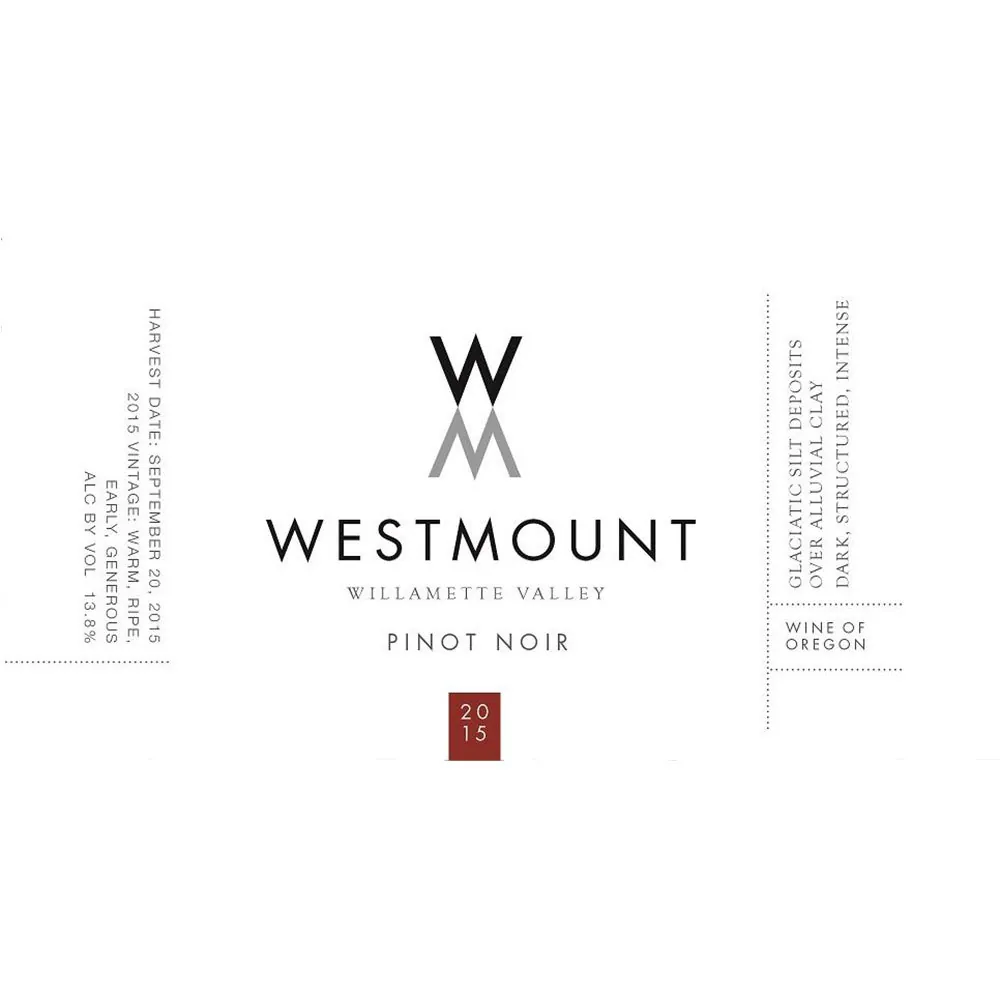 Willamette Valley Pinot Noir Bottle