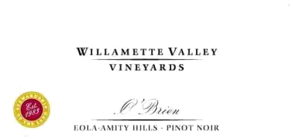 O'Brien Pinot Noir Bottle