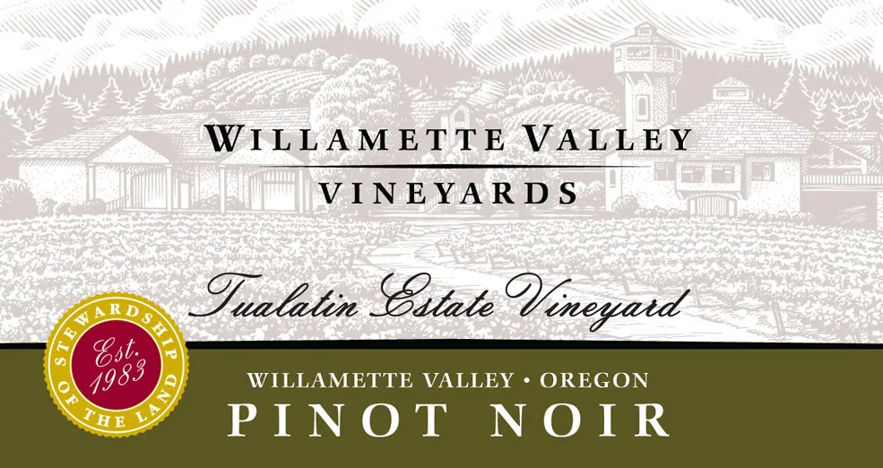 Tualatain Estate Vineyard Pinot Noir Bottle