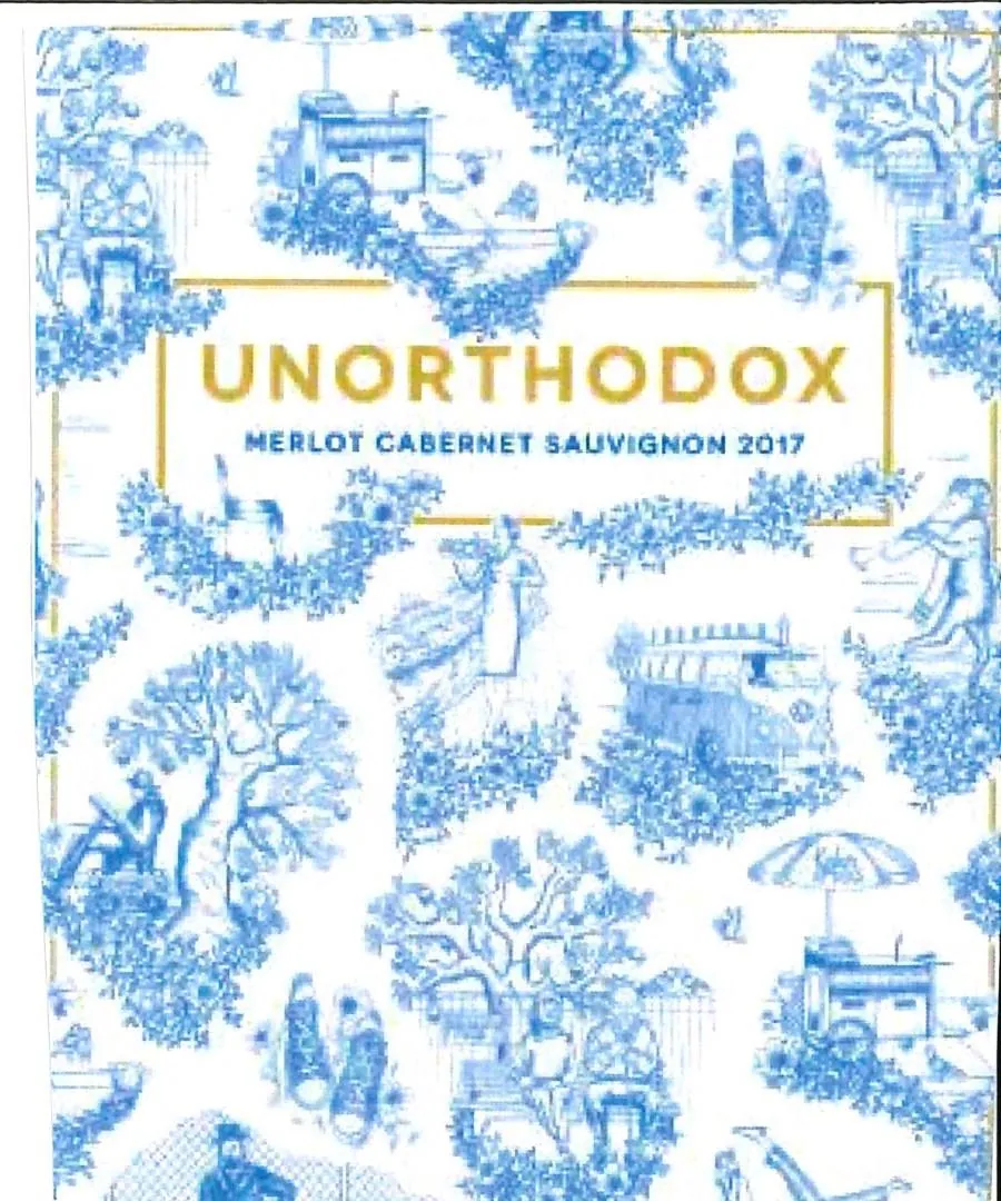 Unorthodox Merlot-Cabernet Sauvignon Bottle