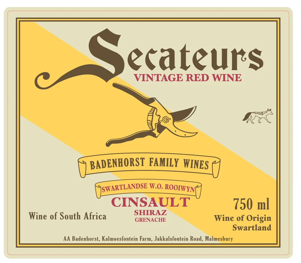 Secateurs Red Blend Bottle