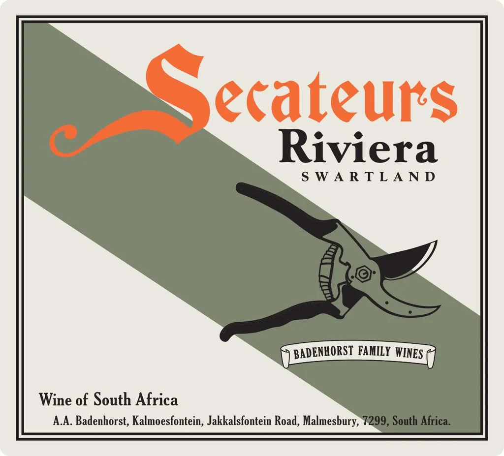 Secateurs Riviera White Blend Bottle
