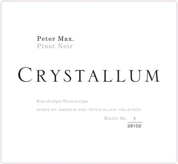 Peter Max Pinot Noir Bottle