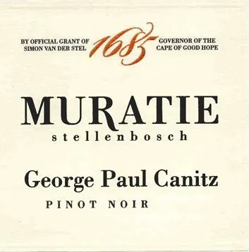 George Paul Canitz Pinot Noir Bottle