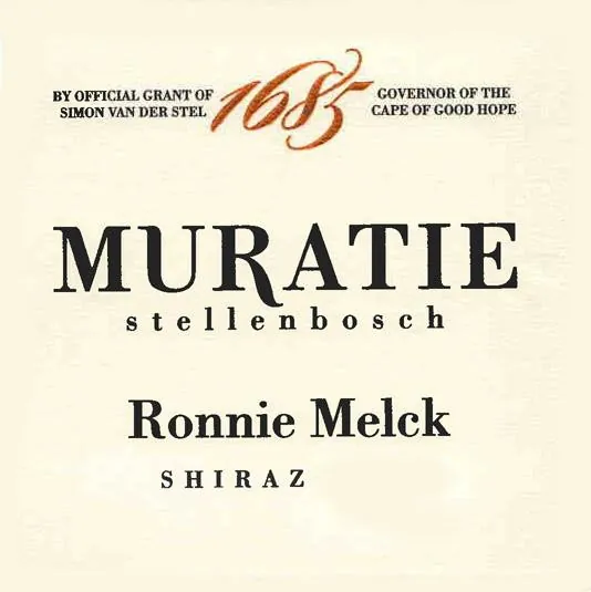 Ronnie Melck Shiraz Bottle