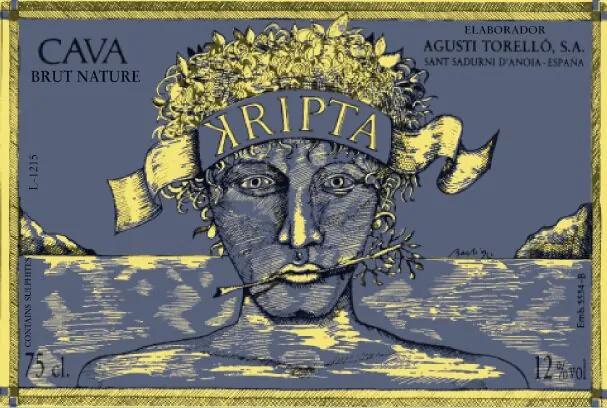 Cava KRIPTA Brut Nature Gran Reserva Bottle