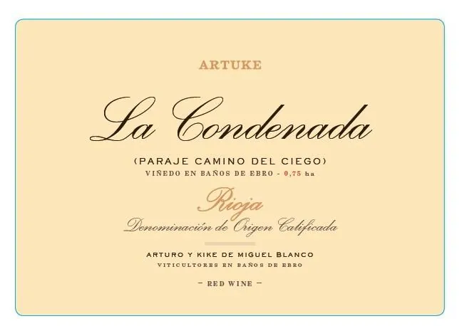 La Condenada Bottle