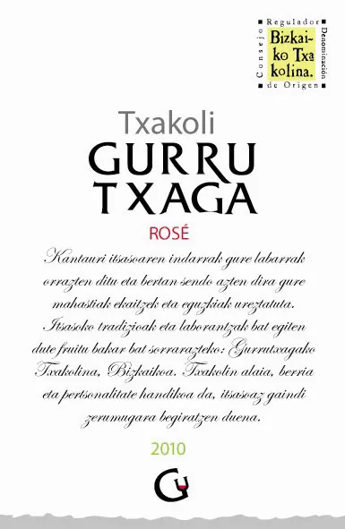 Txakoli Rose Bottle