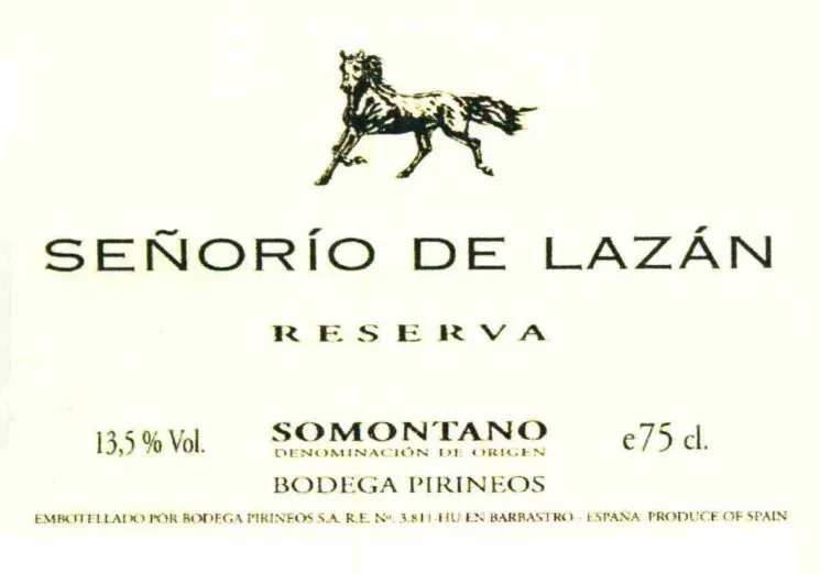 Pirineos Senorio de Lazan Reserva Bottle