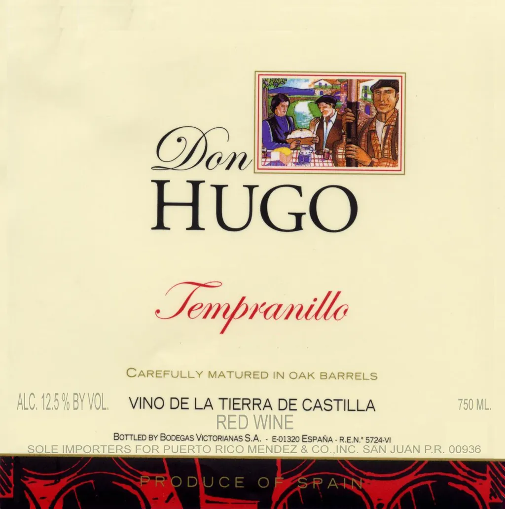 Don Hugo Vino de Mesa Tinto Bottle