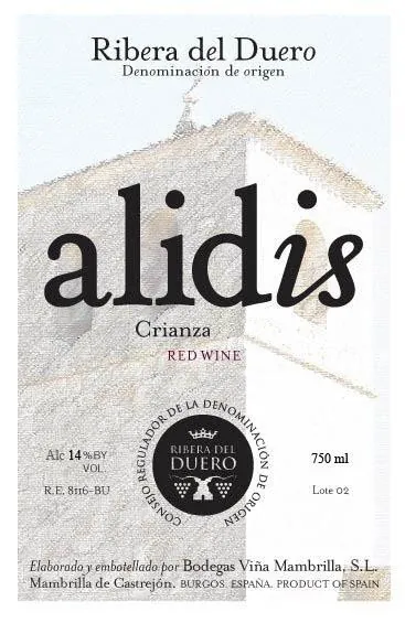 Alidis Crianza Bottle