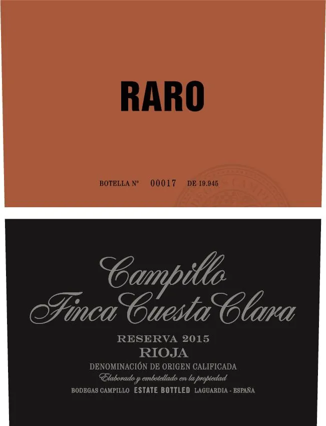 Finca Cuesta Clara Raro Reserva Bottle