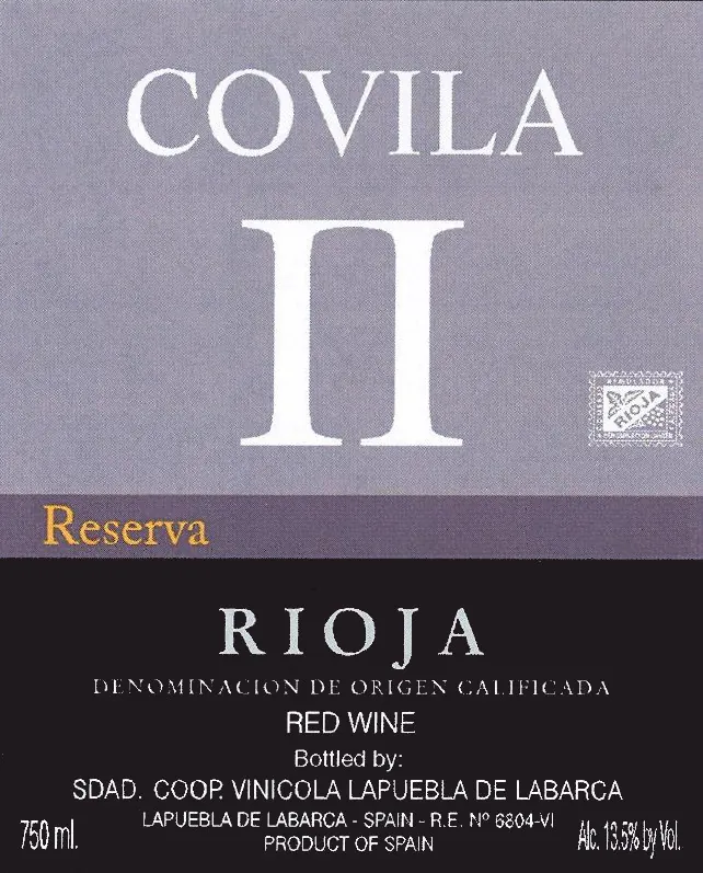 II Reserva Bottle