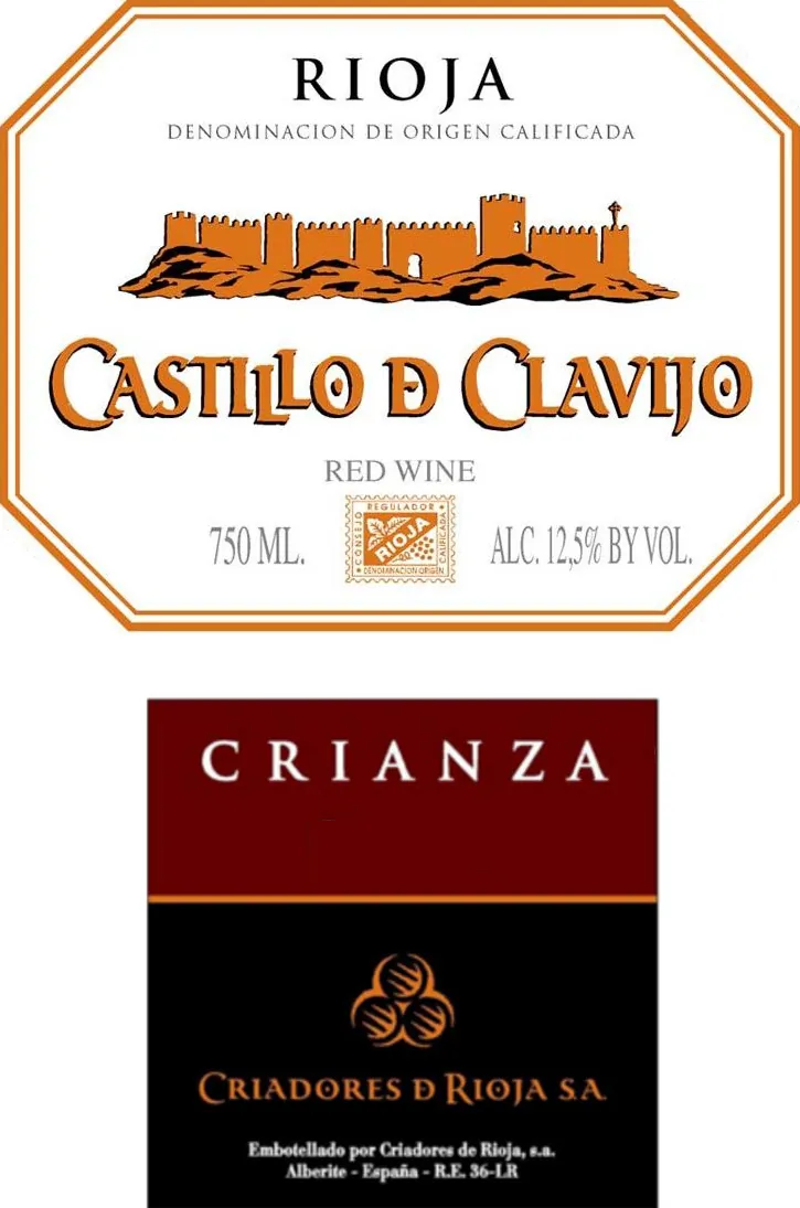 Castillo D Clavijo Crianza Bottle
