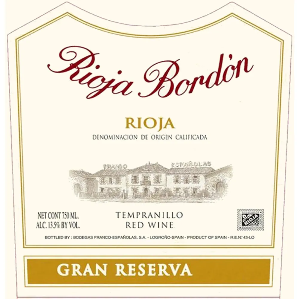 Rioja Bordon Gran Reserva Bottle