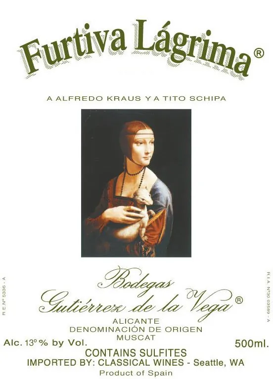 Casta Diva Furtiva Lagrima Bottle