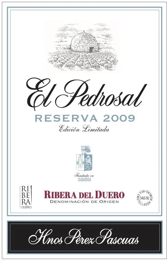 Ribera del Duero El Pedrosal Reserva Bottle