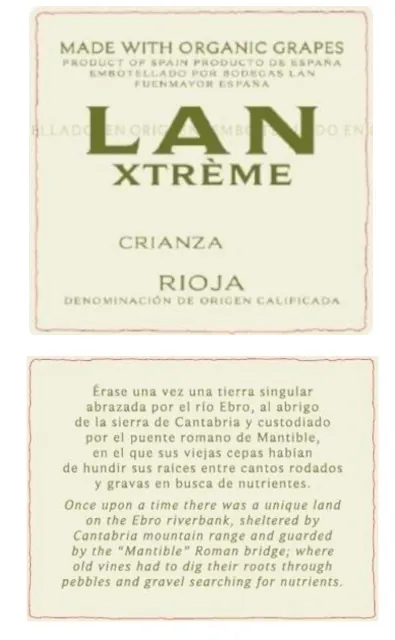 Xtreme Ecologico Crianza Bottle