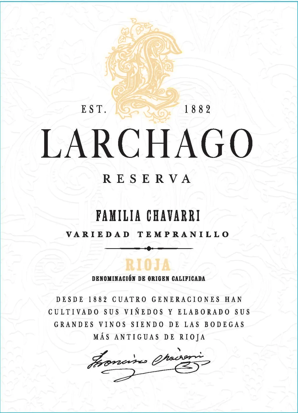 Reserva Bottle