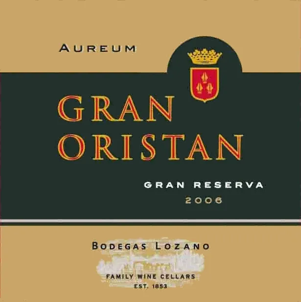Gran Oristan Gran Reserva Bottle