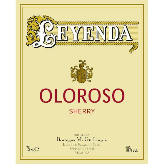 Leyenda Oloroso Sherry Bottle