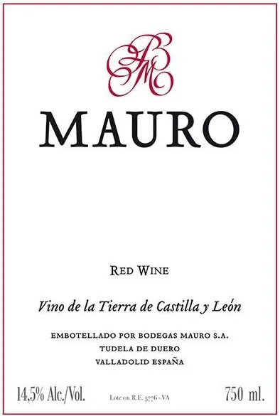 Bodegas Mauro Bottle