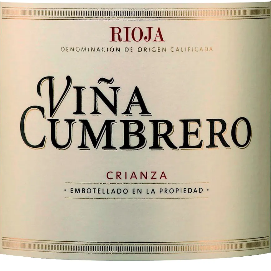 Vina Cumbrero Crianza Bottle