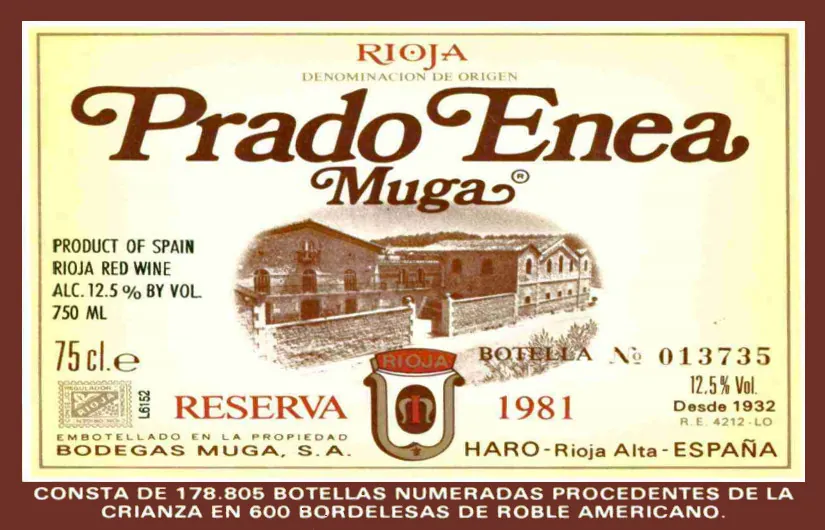 Prado Enea Reserva Bottle