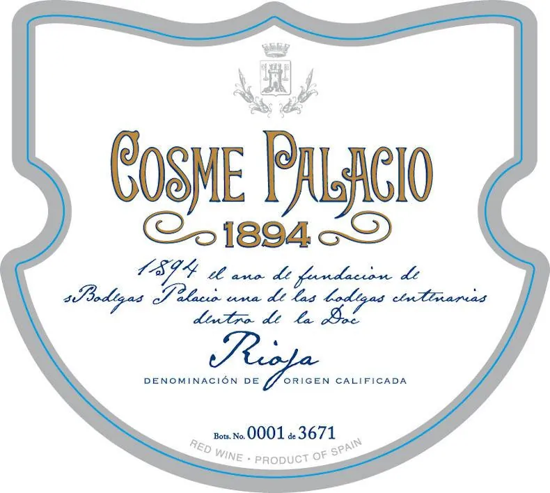 Cosme Palacio  Tinto Bottle