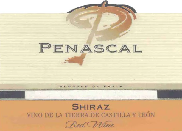 Vino de la Tierra Shiraz Bottle