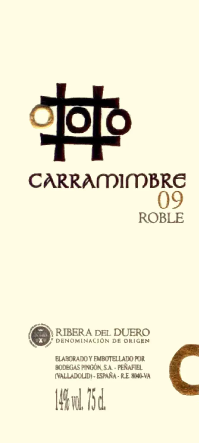 Ribera del Duero Carramimbre Roble Bottle