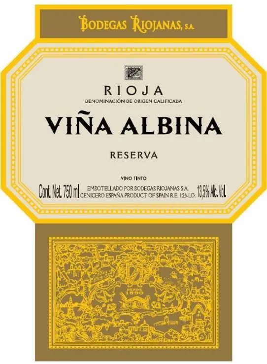 Vina Albina Reserva Bottle