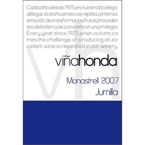 Vina Honda Monastrell Bottle