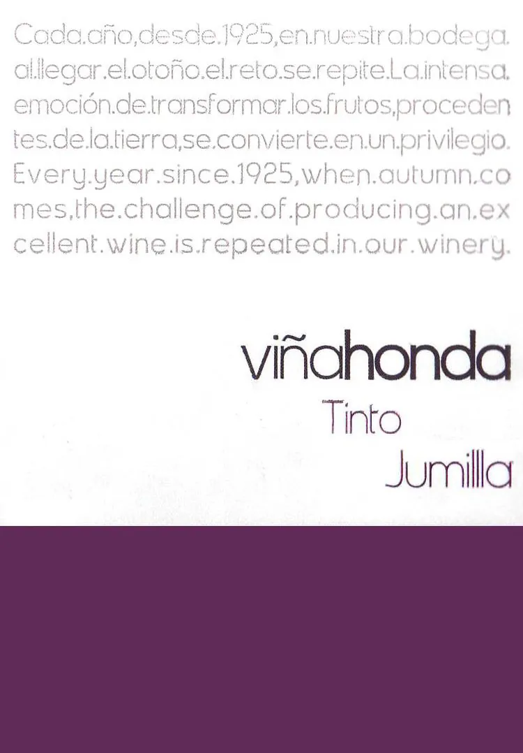 Vinahonda Tinto Bottle