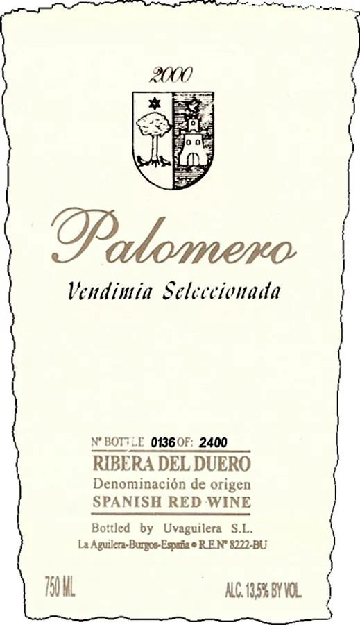 Palomero Vendemia Seleccionada Bottle