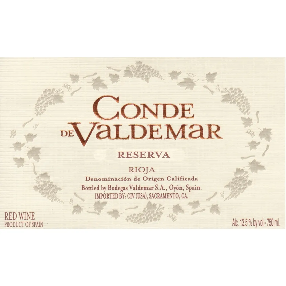 Conde de Valdemar Reserva Bottle