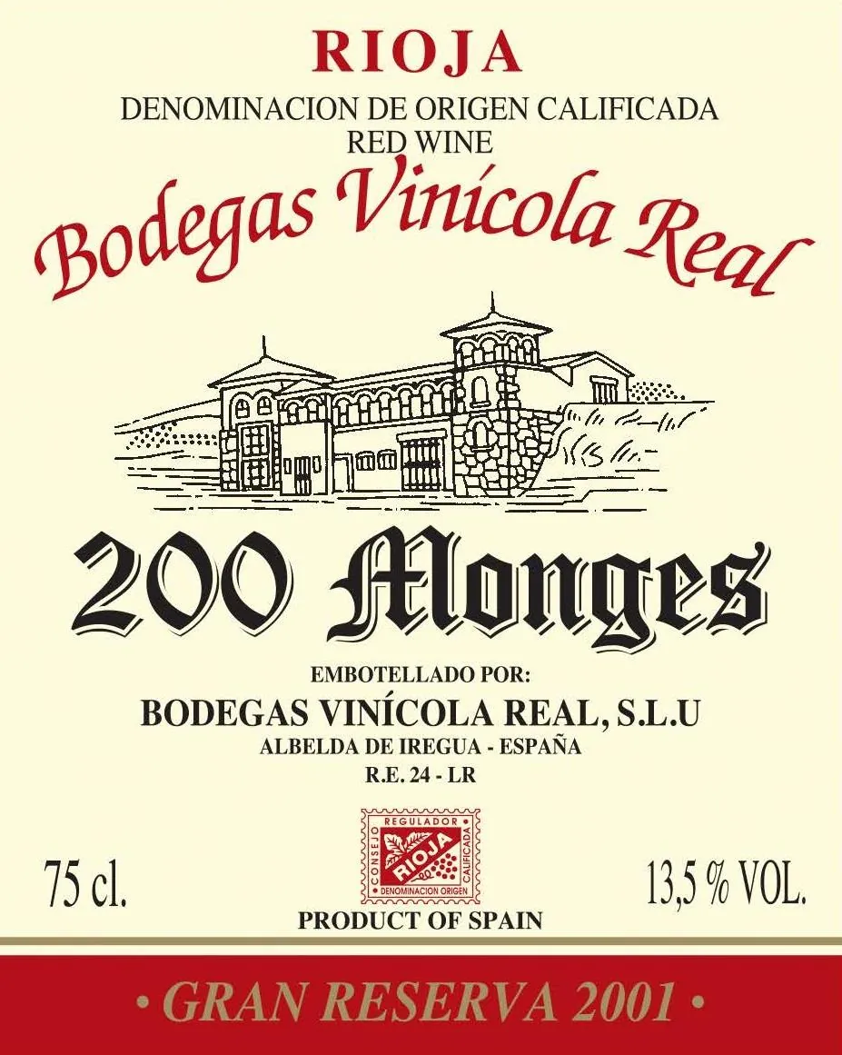 200 Monges Gran Reserva Bottle