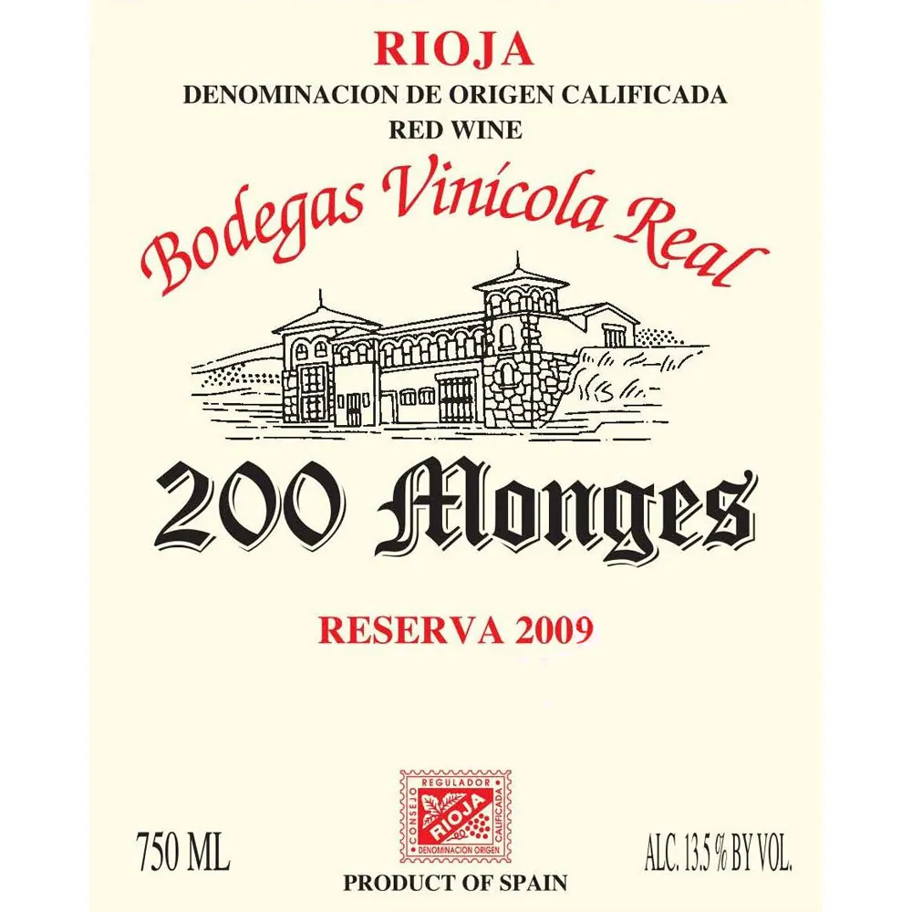 200 Monges Reserva Bottle