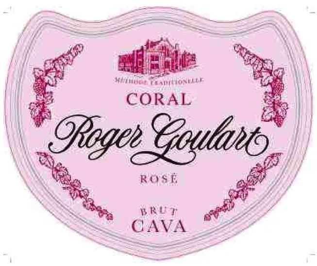 Coral Brut Rose Cava Bottle