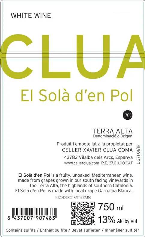 El Sola d'en Pol Blanco Bottle
