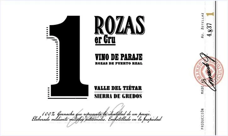Rozas 1er Cru Bottle