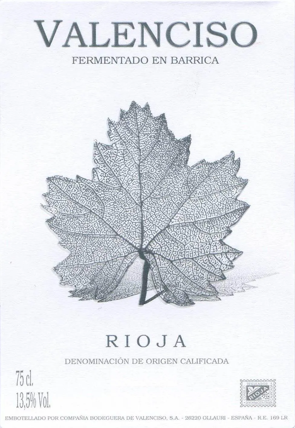 Rioja Blanco Fermentado en Barrica Bottle