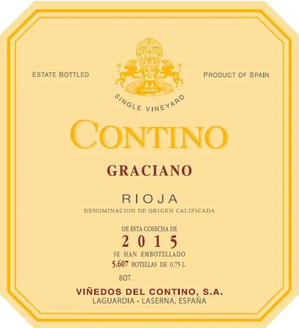 Rioja Graciano Bottle