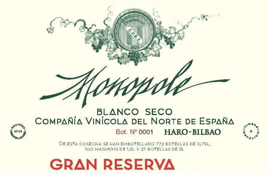 Monopole Clasico Gran Reserva Bottle