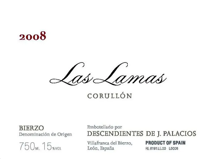 Las Lamas Corullon Bottle