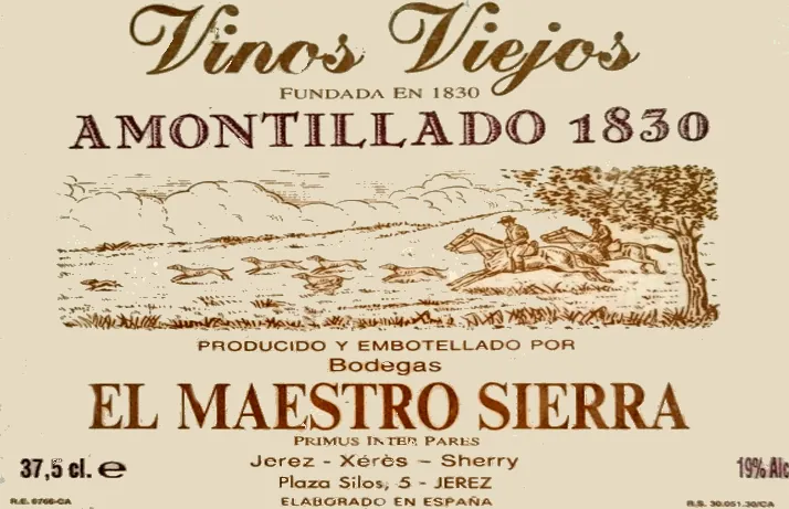 Vinos Viejos Amontillado  VORS Bottle