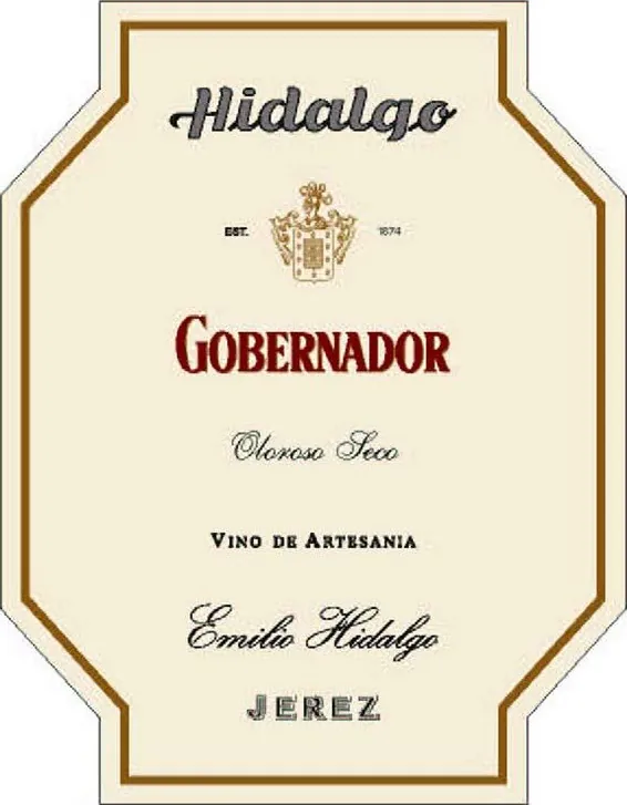 Gobernador Oloroso Seco Sherry Bottle